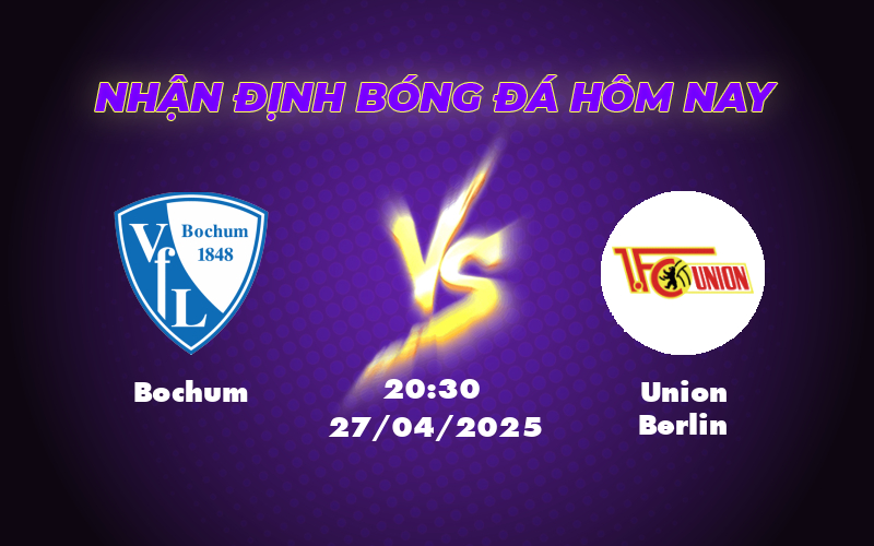 Soi kèo trận đấu căng thẳng giữa Bochum và Union Berlin Liệu đội khách có tạo nên bất ngờ 1 bochum union berlin 27 04 bundesliga