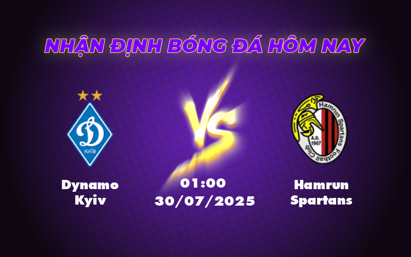 Soi kèo Dynamo Kyiv vs Hamrun Spartans Thắng lợi trong tầm tay đội bóng Ukraine 1 dynamo kyiv hamrun spartans 30 07 c1