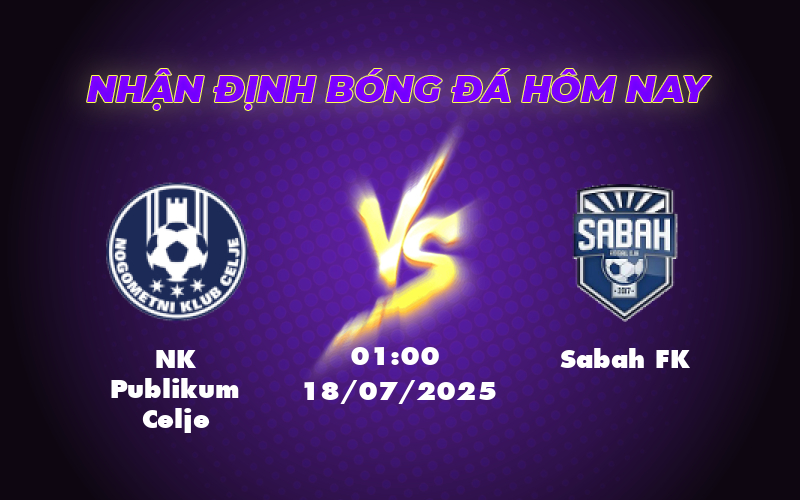 Nhận định soi kèo NK Publikum Celje vs Sabah FK Lợi thế nghiêng về đội chủ nhà 1 nk publikum celje sabah fk 18 07 c2