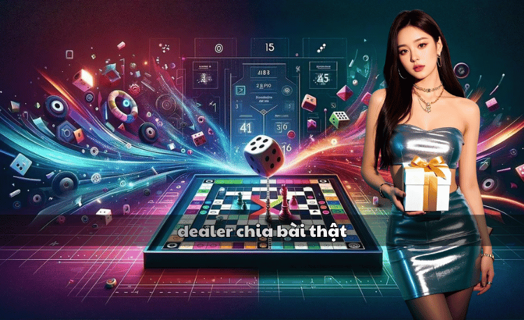 Dealer chia bài thật