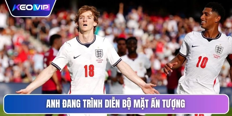 Anh đang trình diễn bộ mặt ấn tượng